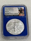 2017 Silver Eagle NGC MS70 ER~ Rare Blue Core Holder ~ Pristine ~ No Spots