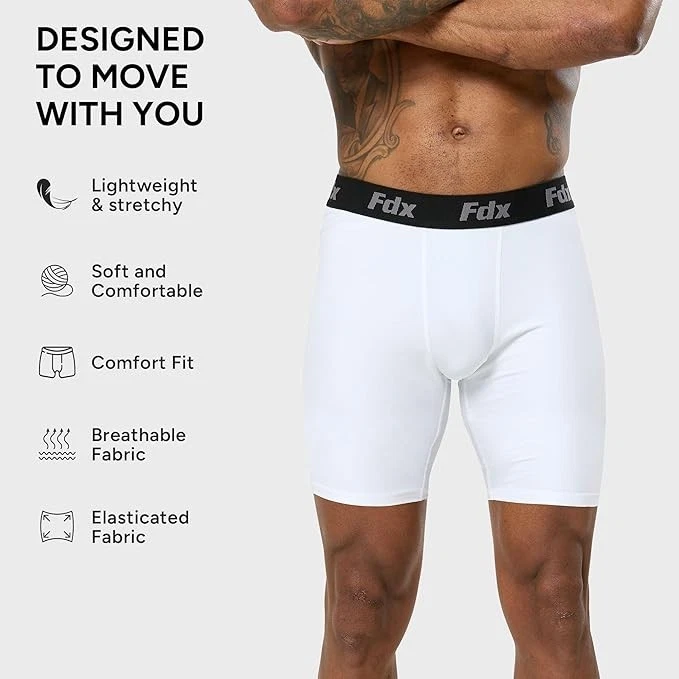 3 Pack Men's Compression Shorts Sports Underwear Athletic Performance ( s-2xl) - Image 4 of 4