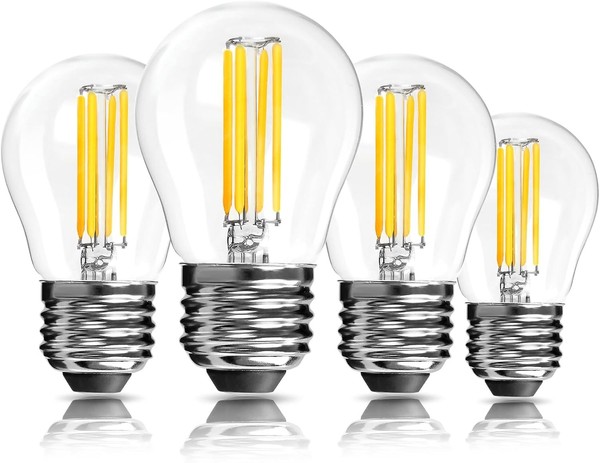 LED GlüHbirne E27 6W G45 Dimmbar Warmweiß 2700K 4 StüCk Energieeffizient-image
