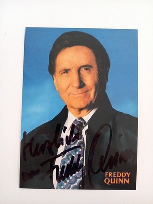 Freddy Quinn -  - original Autogramm - ca. 15x10cm - Autogrammkarte