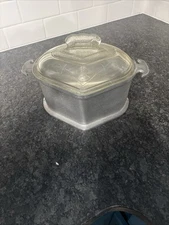 Vintage Guardian Service 2 Qt 8” Dutch Oven Cast Aluminum Pot With Glass Lid