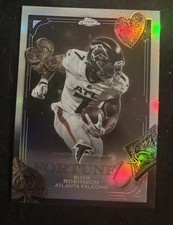 Bijan Robinson 2025 Topps Chrome Fortune 15 Refractor #F15-14 Atlanta Falcons