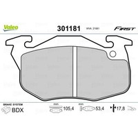 1X Bremsbelagsatz, Scheibenbremse Valeo 301181 Passend FüR CitroËN Peugeot