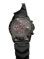 SEIKO Quartz Wristwatch Analog Stainless BLK BLK 7T92 HCL