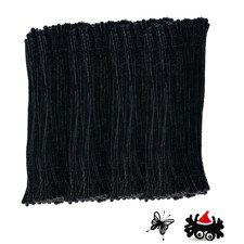 Black Pipe Cleaners for Crafts,200PCS Chenille Stems,Craft 30CM,