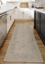 Ruggable Runner Rug, Flatwoven, Washable Odette, Nonslip Pad, 2.5  X 7'