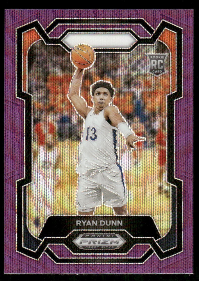 2024 Panini Prizm Draft Picks #5 Ryan Dunn Prizms Purple Wave Virginia Cavaliers