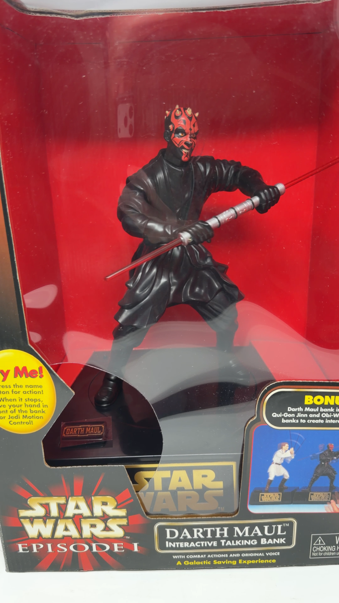 Star Wars Episode I Interactive Talking Banks from 1999 Set of 3