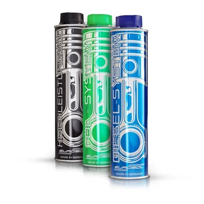 Eurosol Diesel Performance-Trio 3x400 ml: Kraftstoff- & Öladditiv + Motorspülung