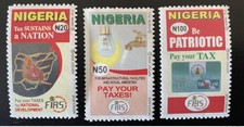 Nigeria 2009 / 2011 Mi. 854 / 856 Pay your taxes Tax be Patriotric Impôt MNH**
