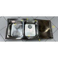 OUTLET FRANKE O-LLX621 LAVELLO 2 VASCHE CON GOCCIOLATOIO A DESTRA - CON DIFETTI