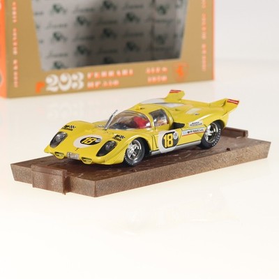 Brumm R 203 Ferrari 512 S HP 550 1970 #18 1/43 Gelb Mit Box Metall Modellauto