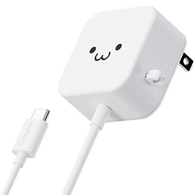ELECOM Ladegerät 12W Typ-C Kabel 1,5m [Android/Tablet kompatibel] White Face