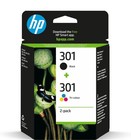 HP 301 - N9J72AE Oryginalne wkłady atramentowe, czarne i trójkolorowe, opakowanie zbiorcze - NOWE