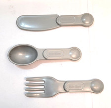 Little Tikes Replacement Kitchen Cutlery Place Setting - Fork, Spoon, Knife