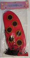 CHILDS LADYBUG HALLOWEEN COSTUME KIT SIZE OS CHILD RED BLACK GOLD EUC