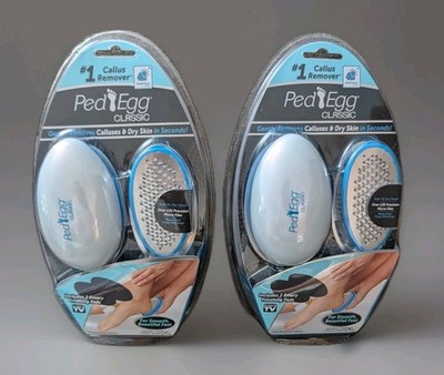 New! Lot of 2 Ped Egg Classic Callus Remover -As Seen On TV - for Dry Feet