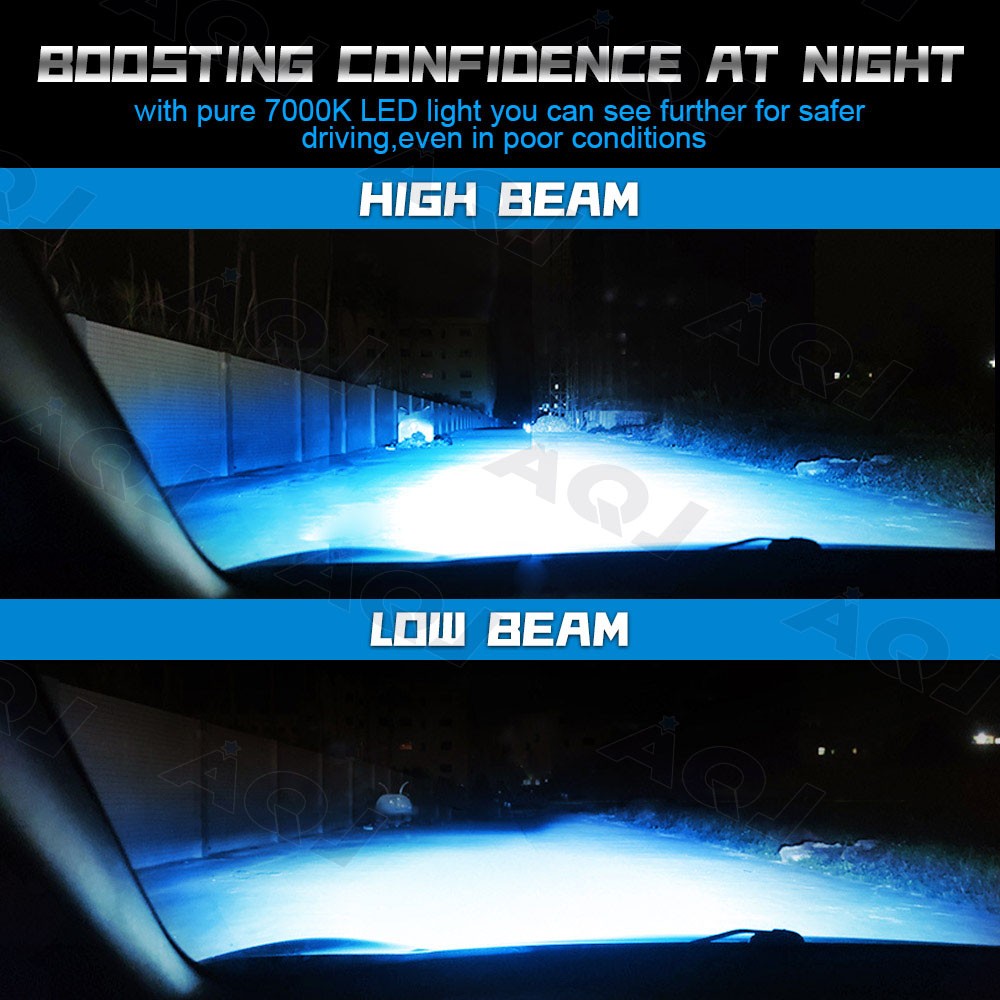 4x Ice Blue 8000k LED Headlight Bulbs Kit for Toyota Camry 1992-2006 Hi/Lo Beam