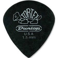 Dunlop Tortex Pitch Black Jazz Guitar Picks 1 Dozen 1.5 mm 12 Pack