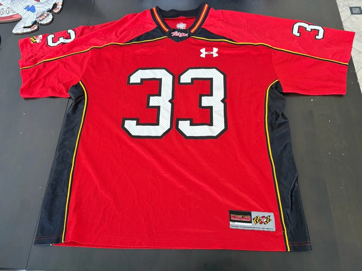 Maillot NCAA Pas Cher Maryland Leonard Kevin 34 Bias Rouge - Maillot