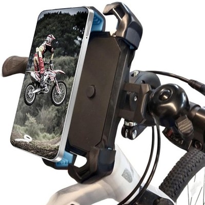 Motorcycle Phone Mount Auto Lock 360° Adjustable Anti-Shake Bike Phone Holder US