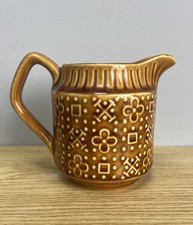 Vintage Sadler England Brown Glazed Jug Retro Pottery