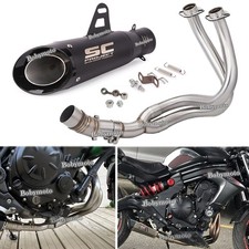 Full Exhaust System Header Muffler Pipe For Kawasaki Ninja 650 Z650 2012-2025