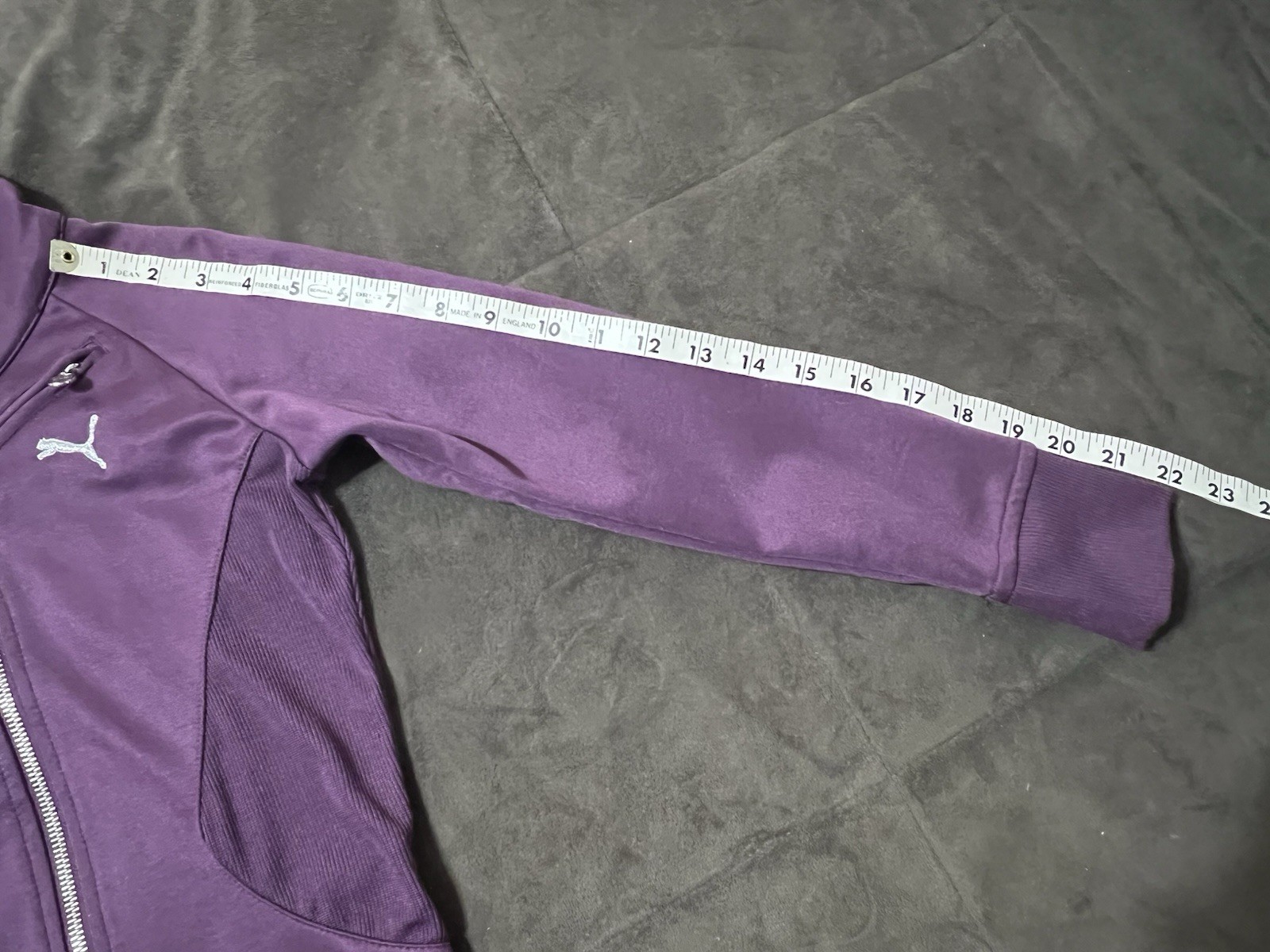 Puma Girls 3 pc LOT Purple Sweatsuit Track Suit Neon Green Tee Shirt Size S 6X 6 thumbnail 7