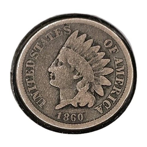 1860 (Rounded Bust) Indian Head Cent | GOOD