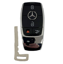 Oem Mercedes Chrome Remote Fob Uncut Key Mercedes Benz Nbgdm3 - Chrome