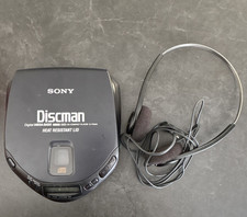 Sony Discman D-90AN Digital Mega Bass Black CD Player AM/FM with Headphones