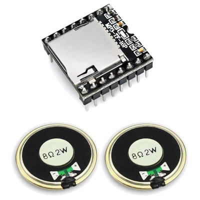 Mini MP3 Player Modul mit Metallgehäuse 2W Lautsprecher für DIY Arduino