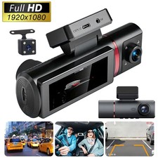 1080P 3-Kanal-Dashcam Auto Vorne Hinten und Innen Autokamera Nachtsicht G-Sensor