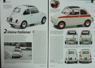 FIAT 500 SPORT und ITALIA in 1-18 von Solido....ein Modellbericht #1805c