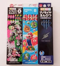 3 Box Set Of 12 Pencils B With Red Pocket Monsters Super Mario Splatoon 2 Kakika