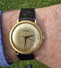 Orologio Vintage ROAMER Swiss Made – Quadrante "Linen" – Anni '60/70