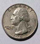 1963-D Washington Quarter, 90% Silver, a 1960's Classic