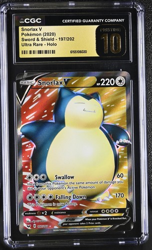 Snorlax V graded CGC 10 for sale on eBay