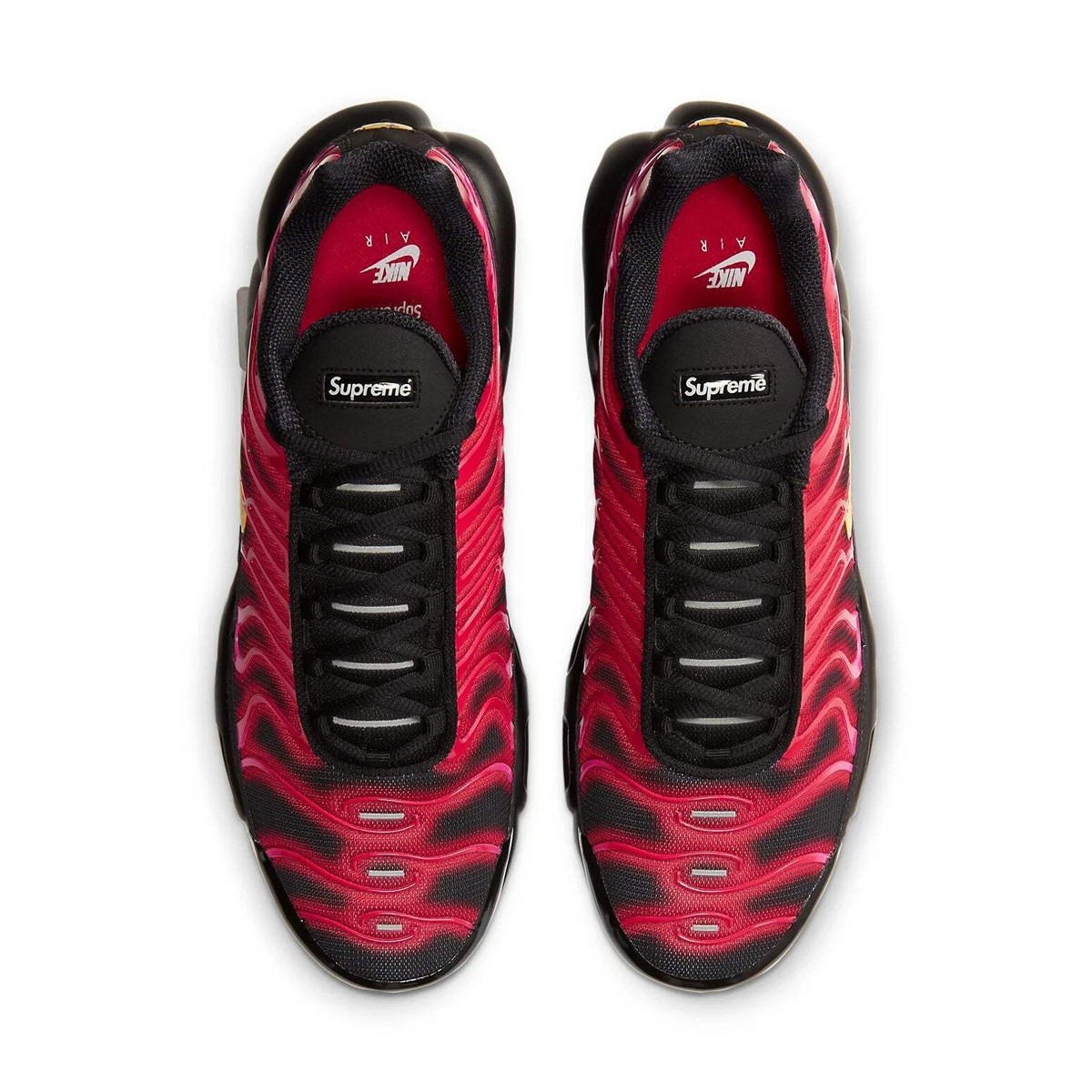 Size 9.5 - Supreme x Nike Air Max Plus TN University Red for sale