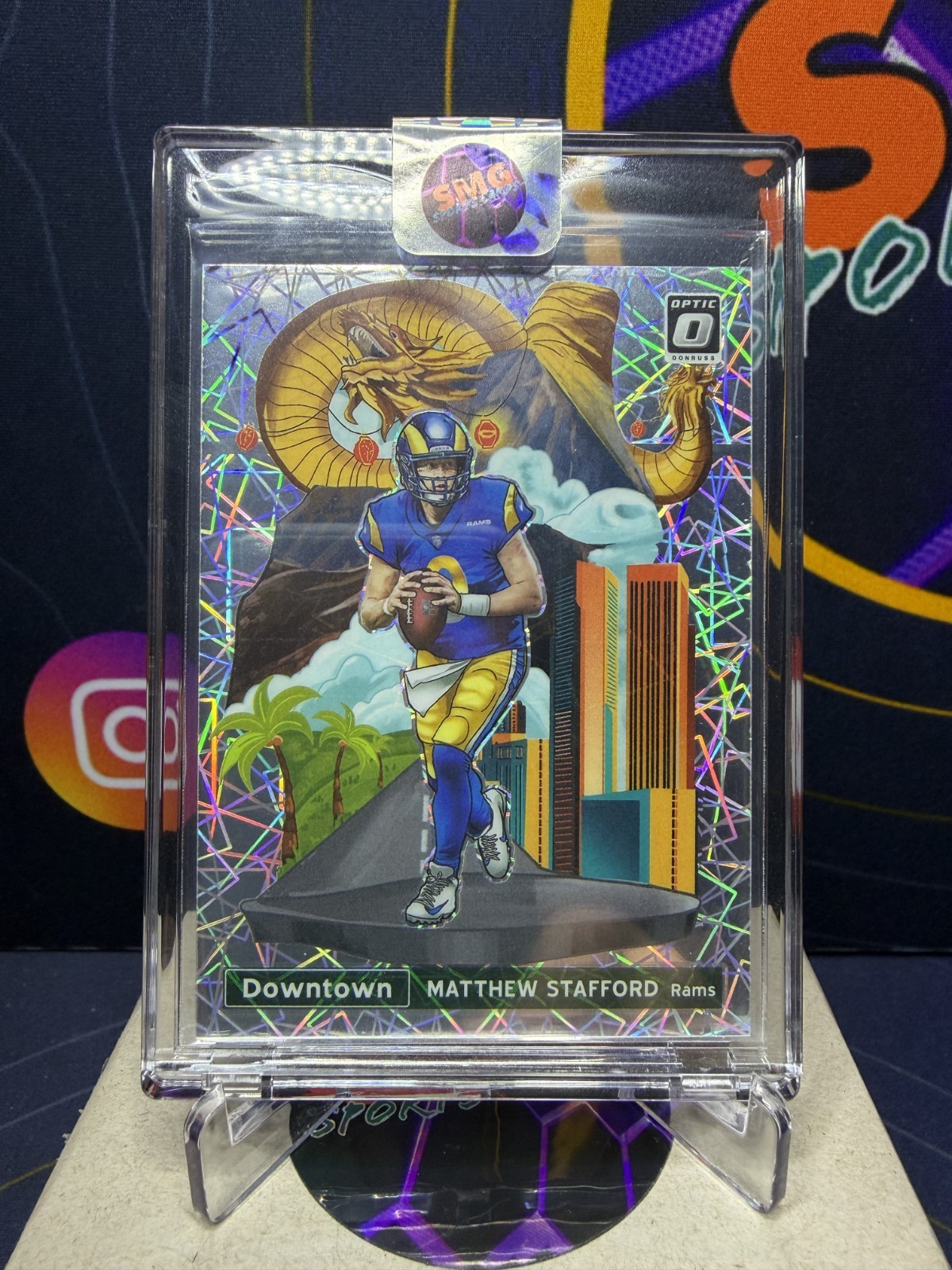 2021 Donruss Optic Football Matthew Stafford Downtown DT-29 Rams SSP