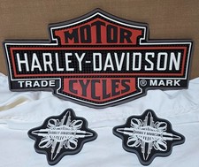 Harley-Davidson Bar Shield Beverage Rubber Mat 2 Rubber Coasters --- MINT