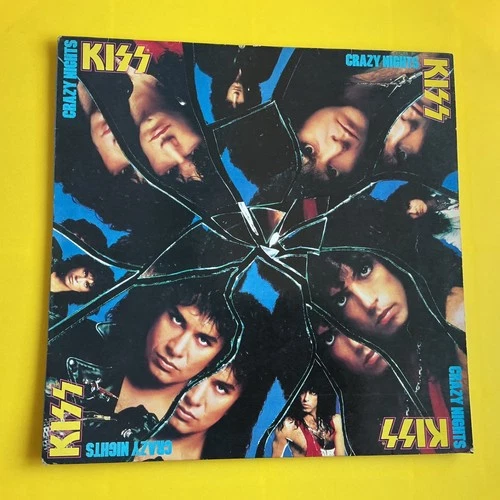 KISS - CRAZY NIGHTS 1987 UK PRESS 12" VINYL RECORD LP