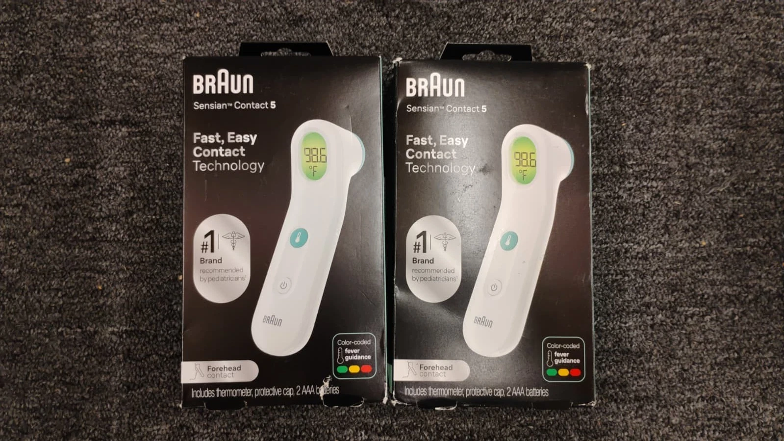 (Lot of 2) Braun Forehead Thermometer BFH175 - Box Distressed New - L3
Opens in a new window or tab