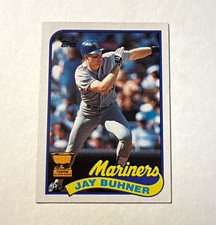 Topps 1990 Rookie Jay Buhner #223 Seattle Mariners MLB Baseball Card. rookie card picture