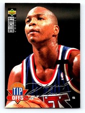 1994-95 Collector's Choice #182 Derrick Coleman Silver Signature