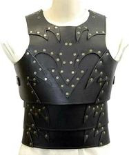 Viking Leather Breastplate Medieval Body Armor Cosplay Costume Reenactment, LARP