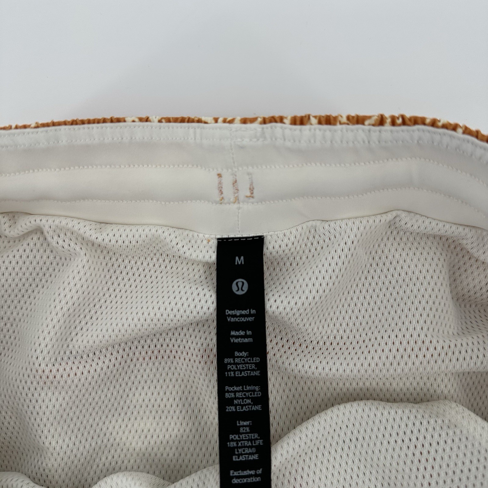 Lululemon Shorts Mens Medium Pool Short 7” Autumn Sorbet Orange Clementine Lined image 6