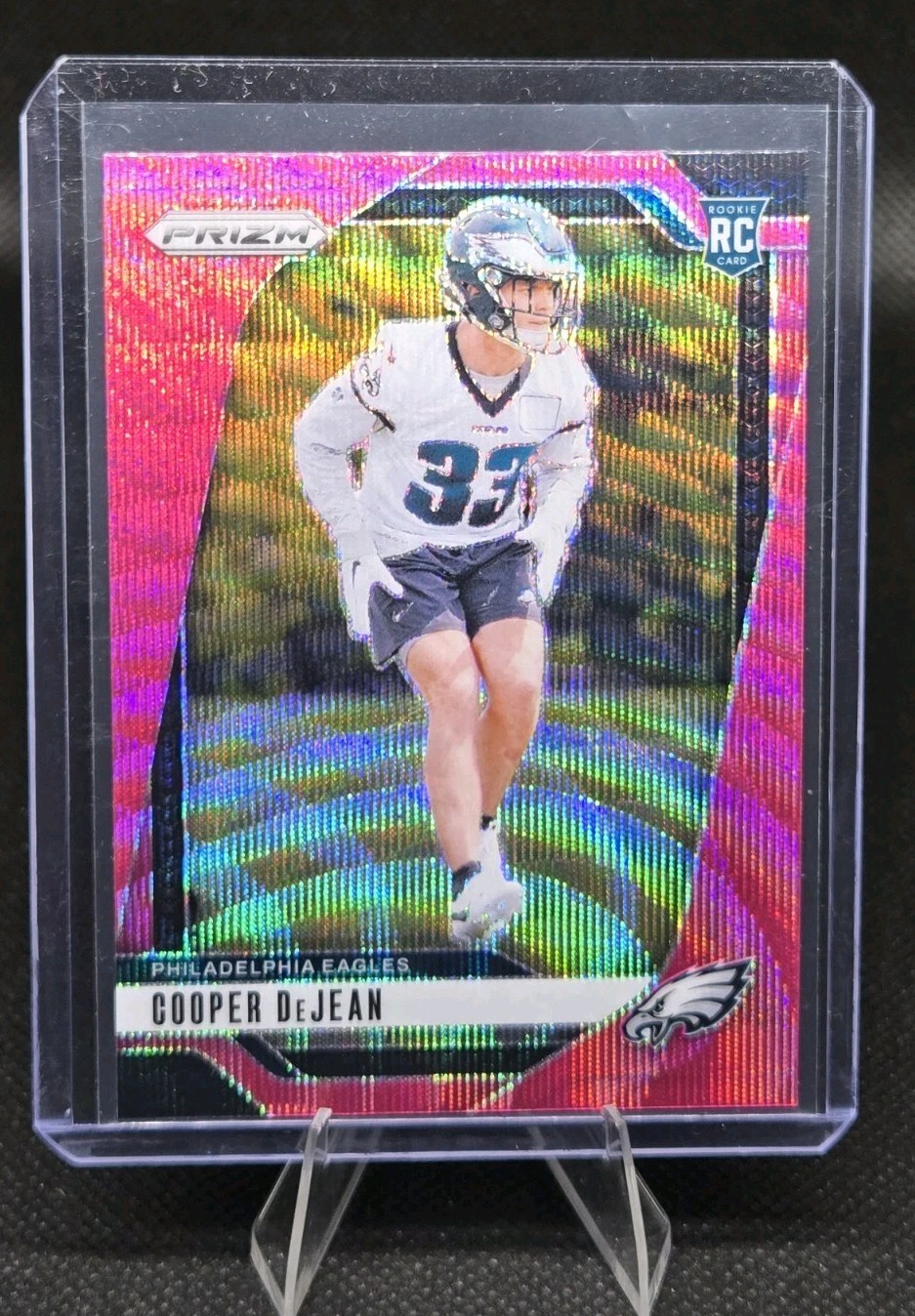 2024 Panini Prizm Cooper DeJean #321 (RC) Pink Wave Prizm Rookie