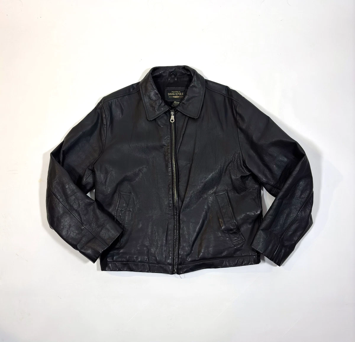 banana republic leather bomber jacket products for sale | eBay