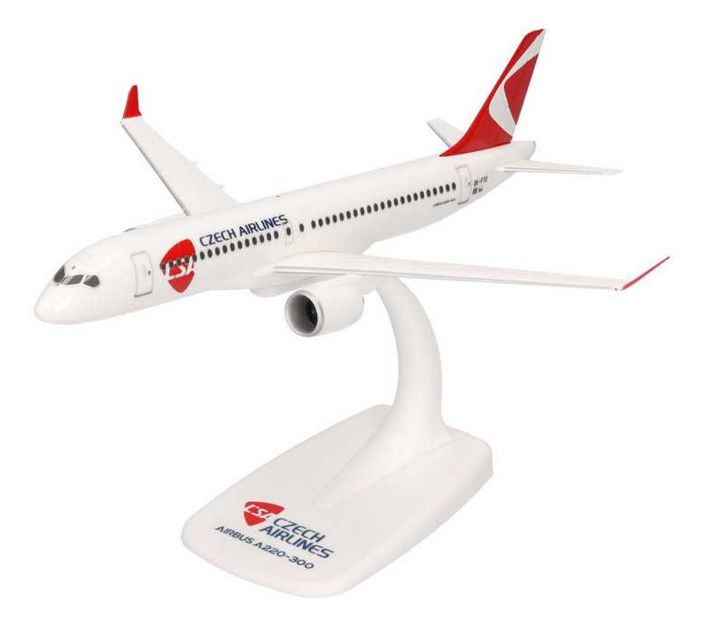 Maquette Airbus A220-300 CSA Czech Airlines 1/200 Herpa 614733